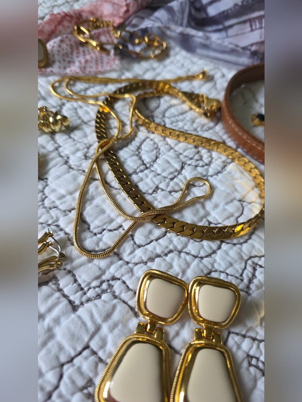 Gold-Tone Jewelry Bundle - Gold Earrings & Necklaces